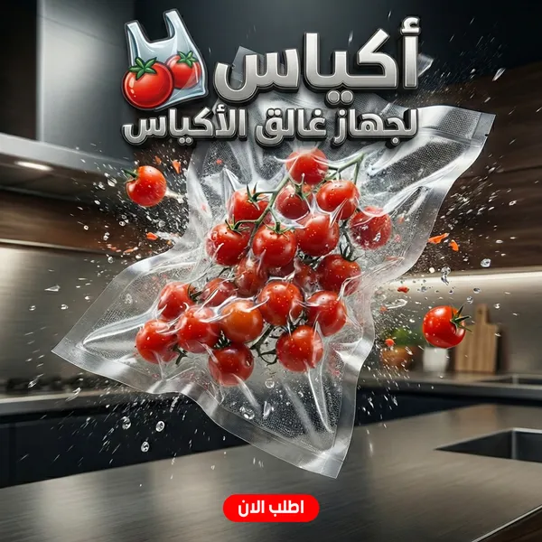 صورة أكياس جهاز غالق الأكياس لحفظ الطعام - 10 قطع