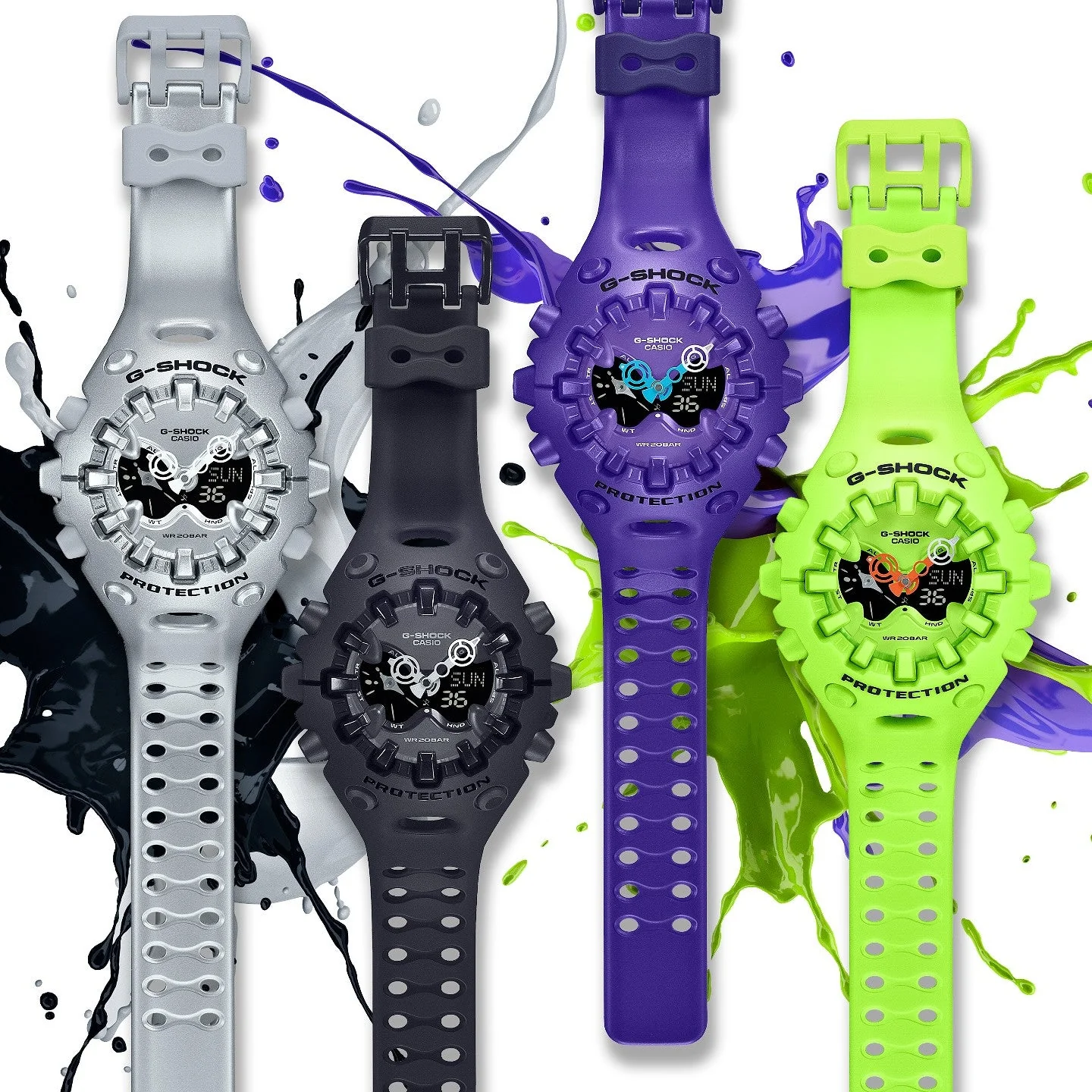 صورة ساعة يد رياضية انالوج من زامبيل - نمط G-Shock - الساعات الذكية والإكسسوارات