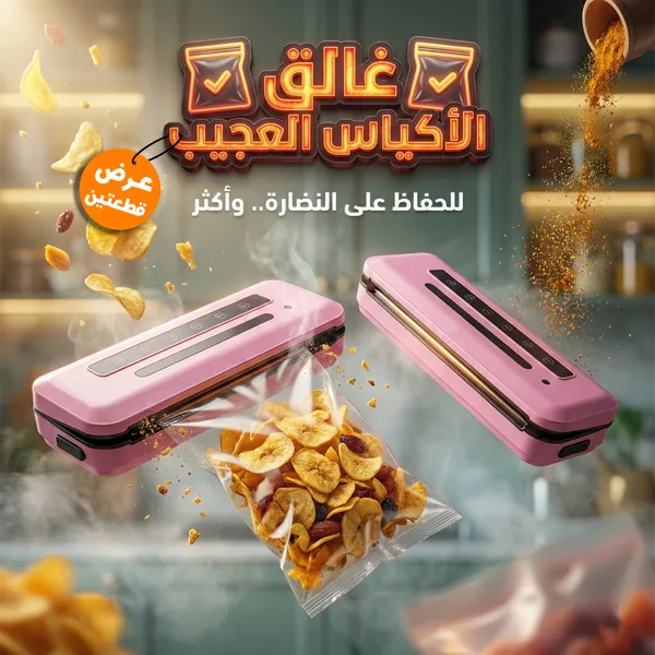 صورة عرض قطعتين غالق الأكياس العجيب لحفظ الطعام - المنزل والمطبخ
