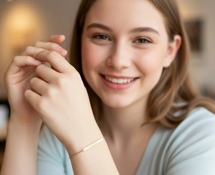 صورة سوار بار مخصص (Custom Bar Bracelet) من Zambeel - المجوهرات والإكسسوارات