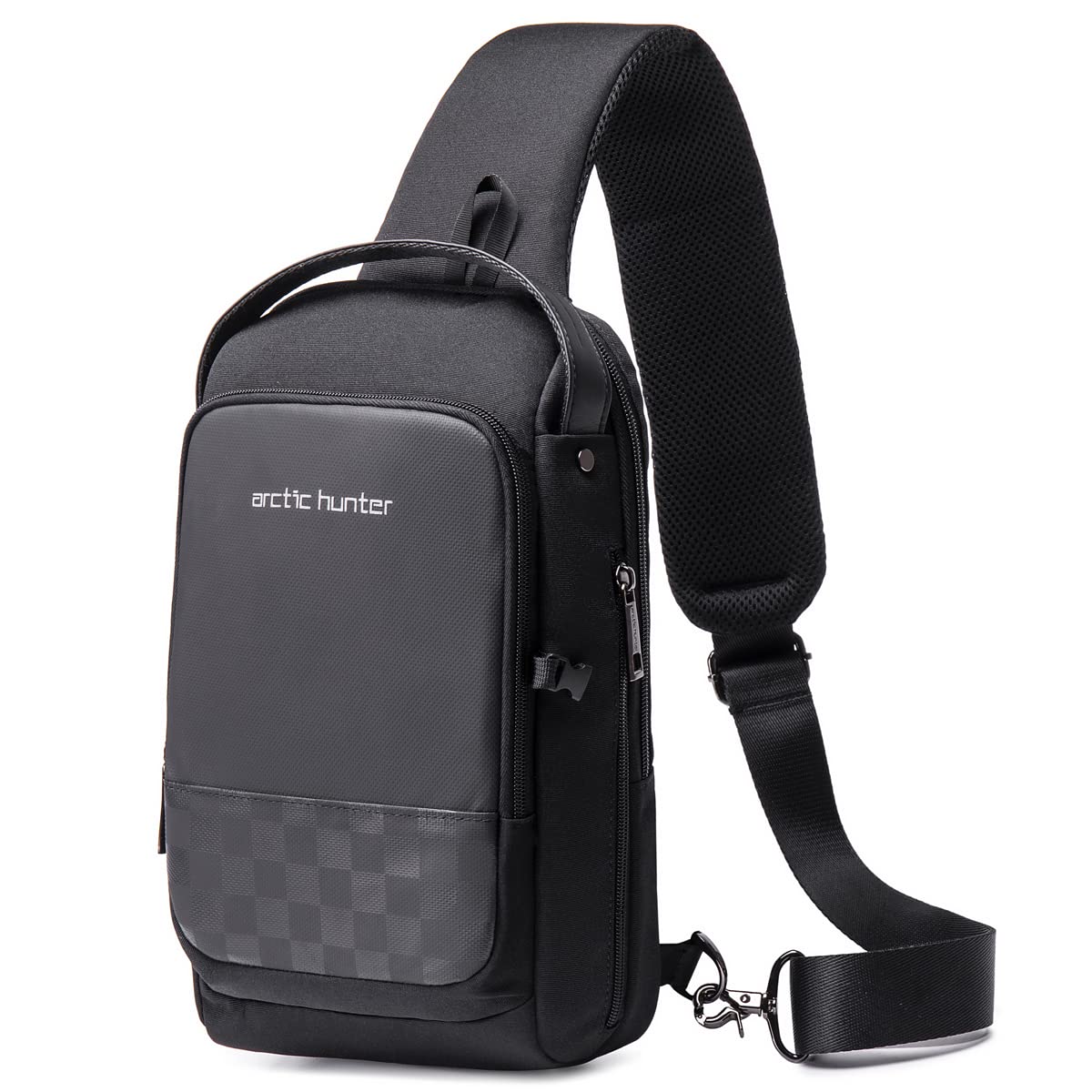 صورة AH Arctic Hunter Stylish Anti Theft Chest Crossbody Messenger Sling Bag Fits Upto 7.9 inches iPad with USB Port for Men and Women