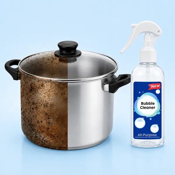 صورة عرض تنظيف متكامل: اسبراي Bubble Cleaner ومعجون Pink Stuff وفرشاة
