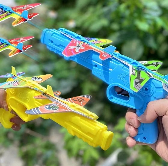 صورة لعبة مسدس إطلاق الطائرات من زنبيل - Airplane Catapult Gun