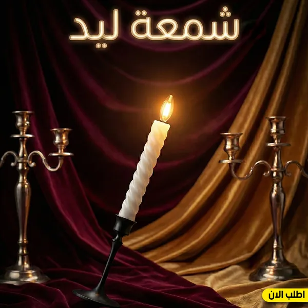 صورة شمعة ليد ديكور مضيئة بدون لهب وآمنة للمنزل