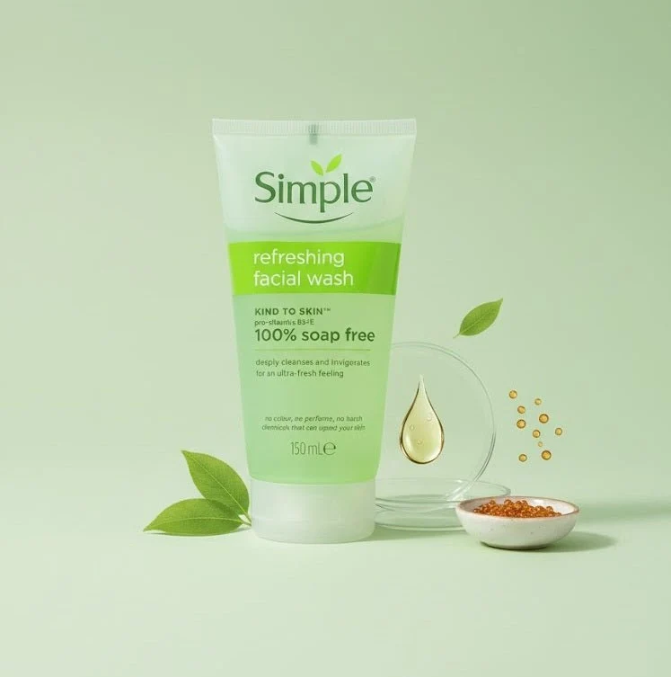 صورة غسول سيمبل المنعش للوجه Simple Refreshing Facial Wash 150 مل