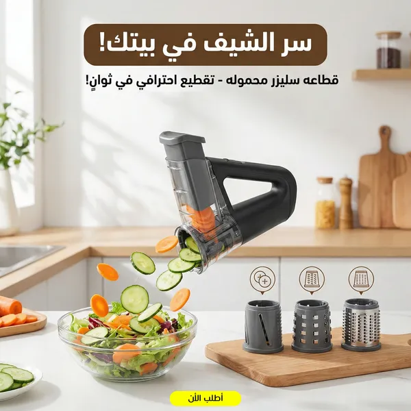صورة قطاعة سليزر محمولة للخضروات سهلة الاستخدام