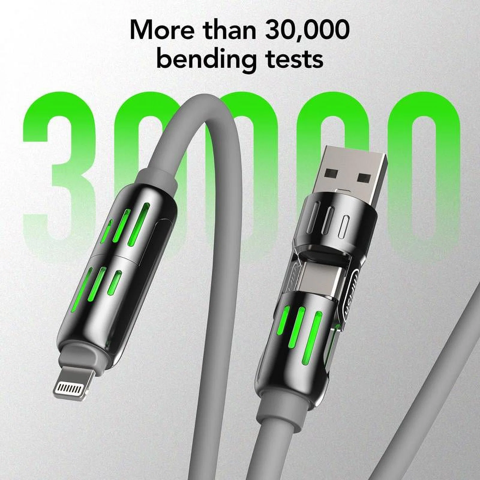 صورة كابل شحن زامبيل 4 في 1 - Multi USB Charging Cable