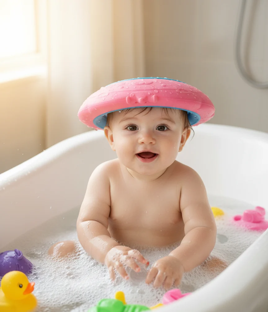 صورة قبعة استحمام للأطفال من كيديلو - Kidilo Baby Shower Cap