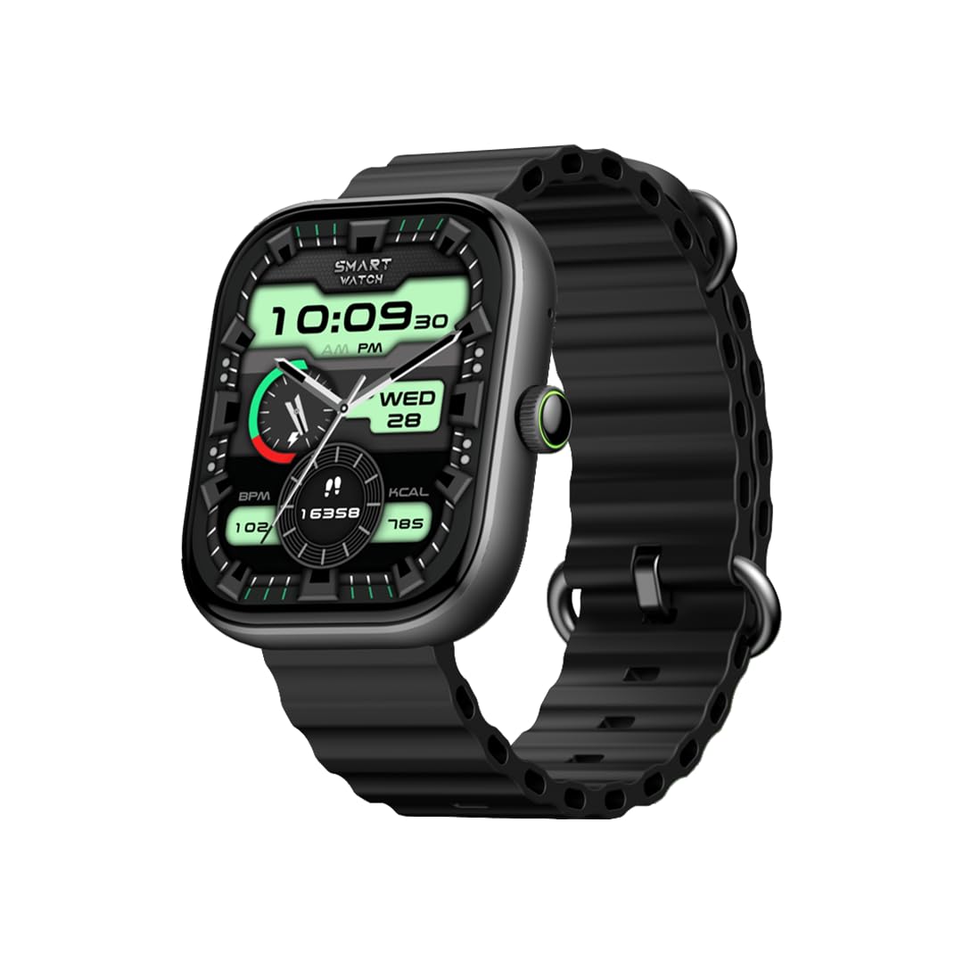 صورة ساعة اورايمو الذكية Oraimo Watch 6 OSW-807 باللون الأسود مع ميزة واجهات الذكاء الاصطناعي