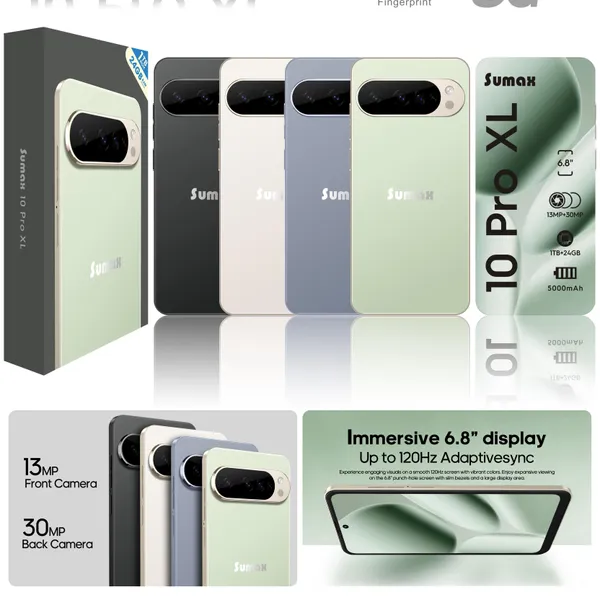 صورة موبايل SU Max 10 PRO XL - شاشة كبيرة ومعالج ثماني النواة - الهواتف وإكسسواراتها